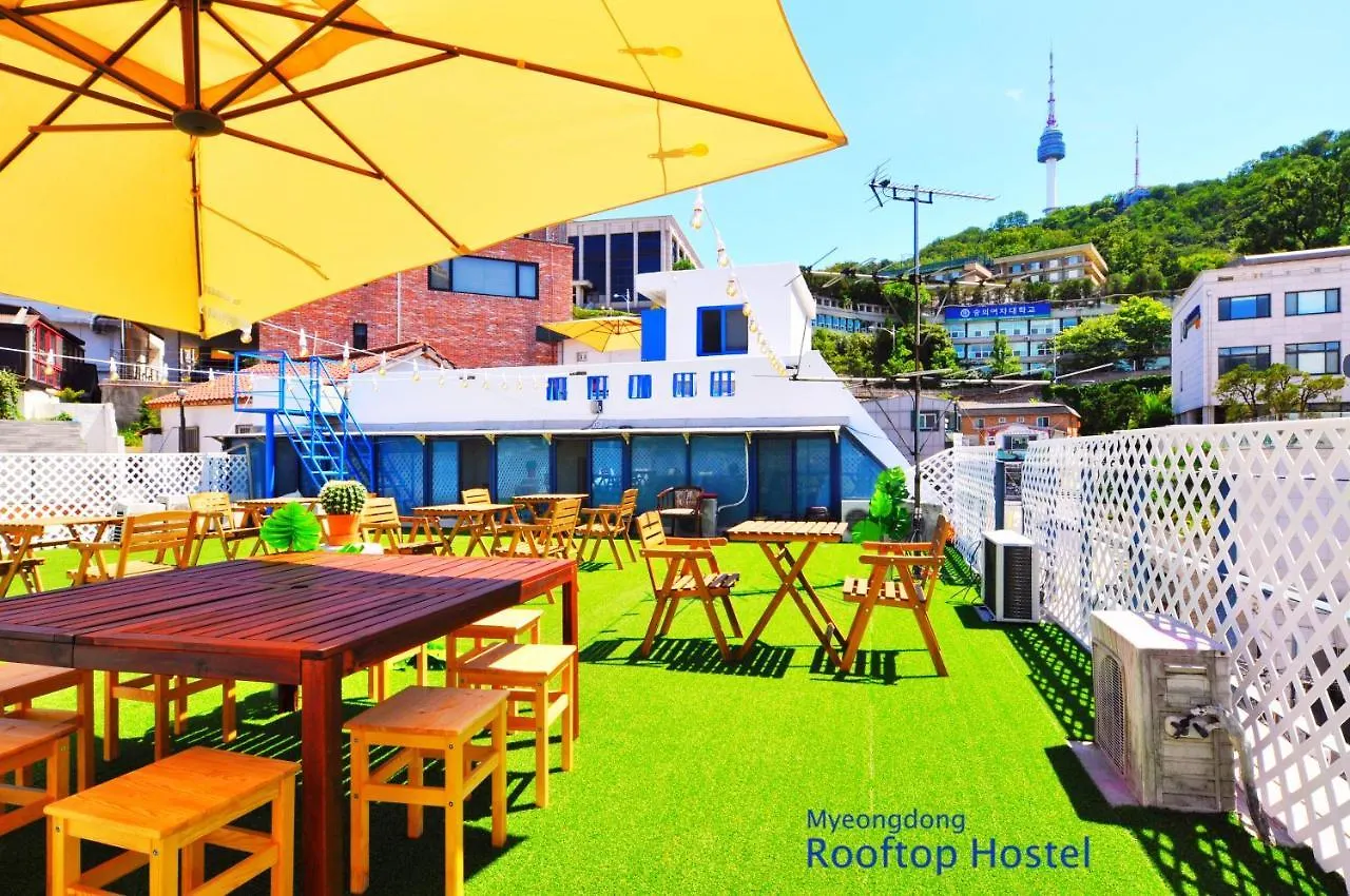 Myeongdong Rooftop Hostel Seoul South Korea